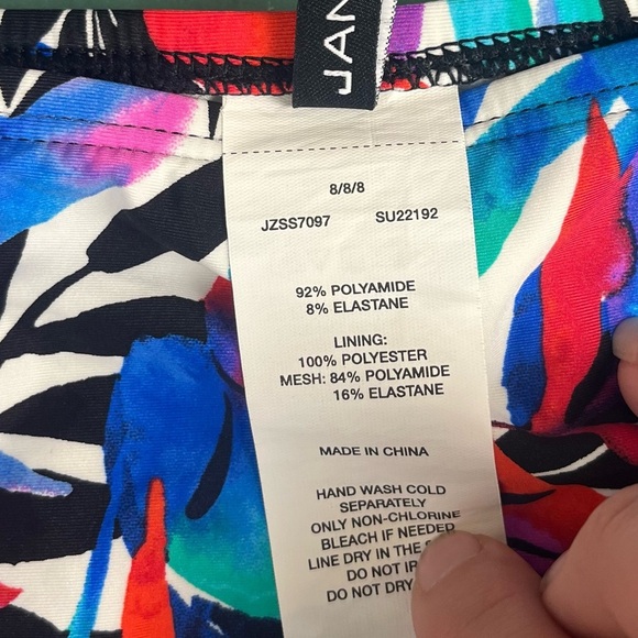 Jantzen Multi color strappy swim bottoms size 8 - Picture 4 of 4